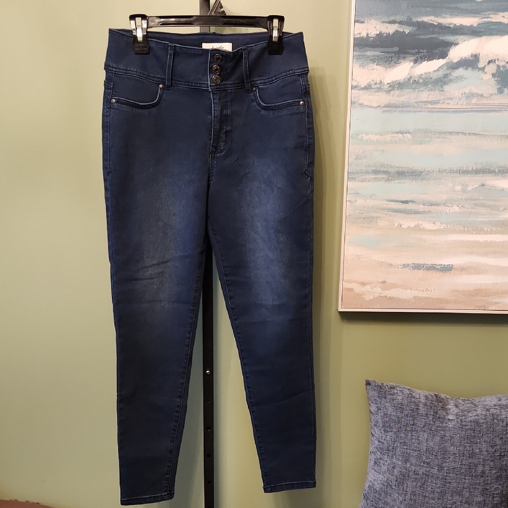 Angels High Rise Dark Blue Jeans